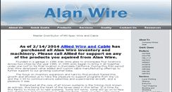 Desktop Screenshot of alan-wire.com